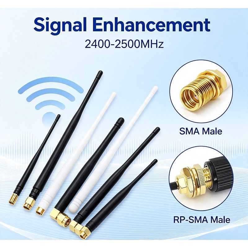 Antenna 2.4Ghz - WLAN-Antenne 6DBI 2,4GHz Faltbare Klebeantenne SMA-Stecker
