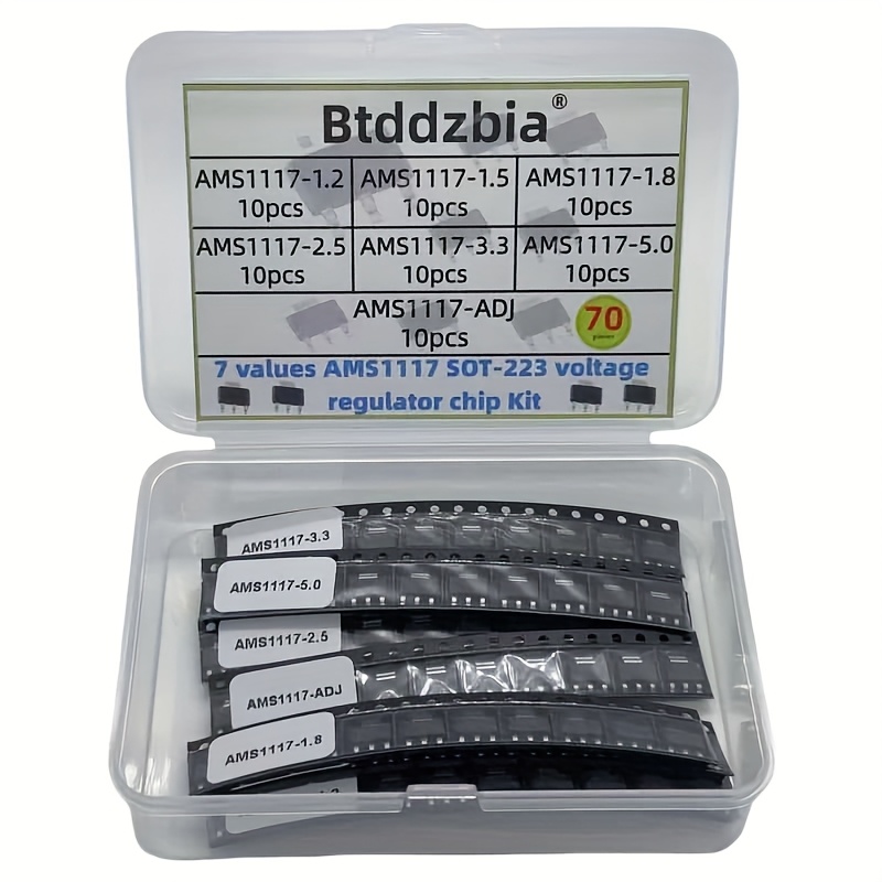 Ams1117 Module - 70-teiliges Kit Spannungsregler-Kit AMS1117 1,2 V/1,5