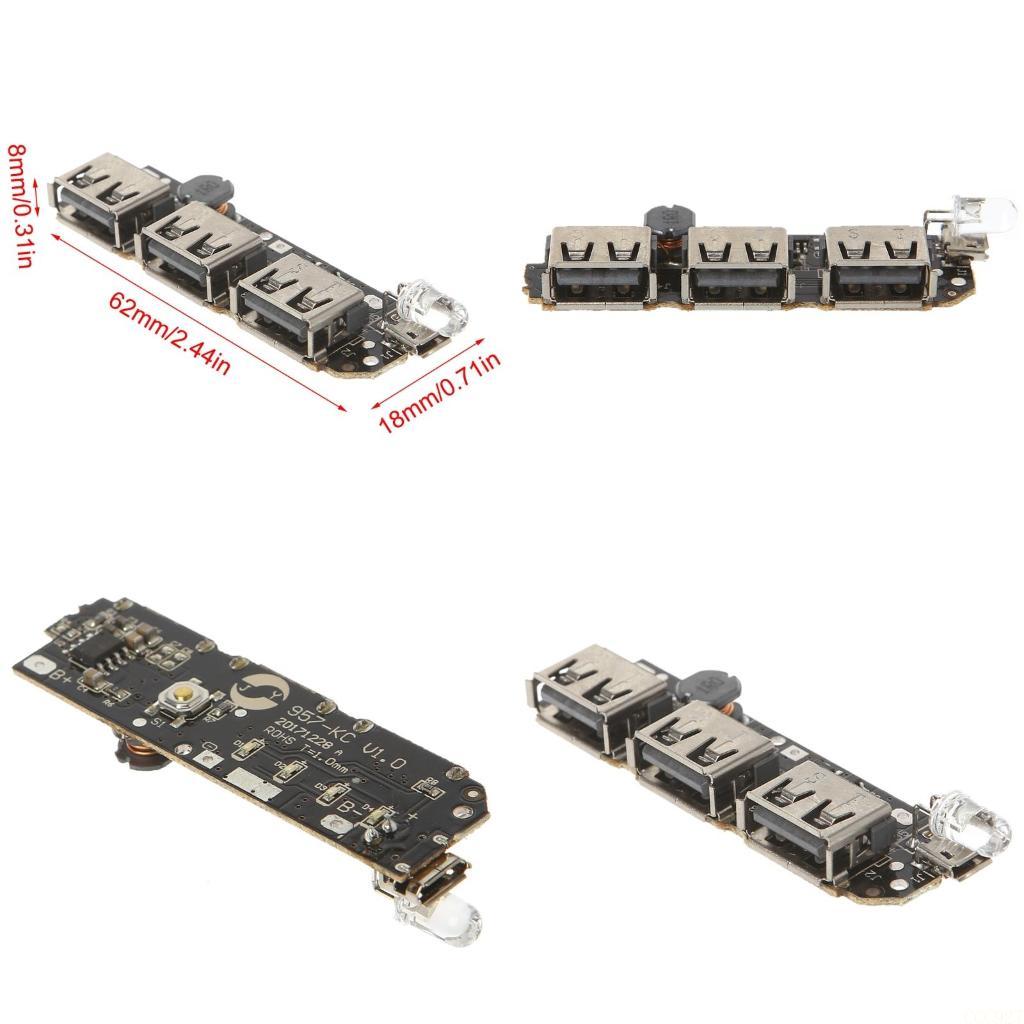Li Ion Charger Module - B03F 5V 2,1 A 3 USB