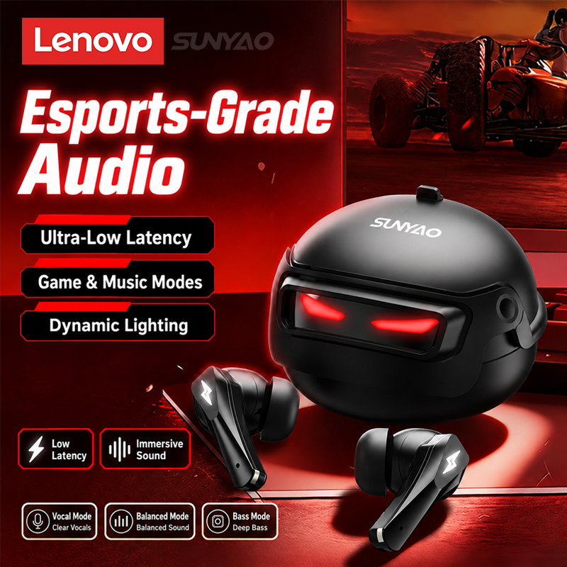 Usb C Cable - Choice Lenovo GT101 Gaming-Headset, kabellose Bluetooth-6.0-Kopfhörer