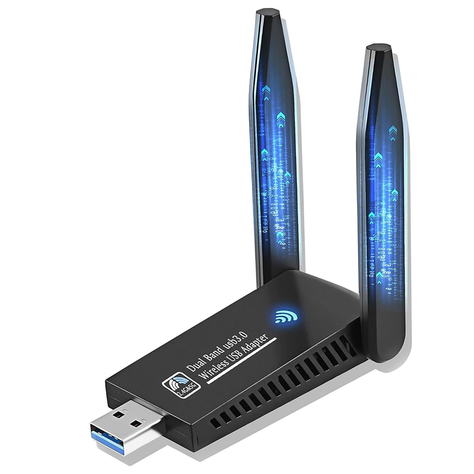 Antenna 2.4Ghz - 1300Mbps USB WLAN-Adapter Dual-Band 5GHz 2,4GHz