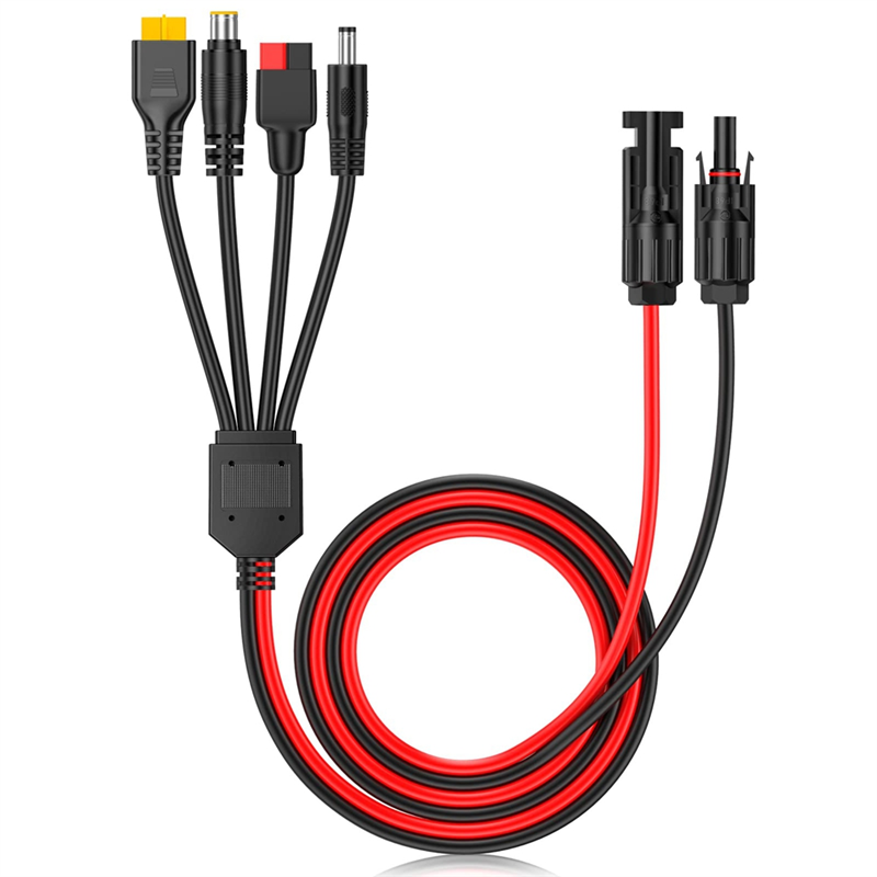 Ipex Connector - A01F-4-in-1 Solarpanel-Verlängerungskabel mit Splitter für Anderson-Stecker,