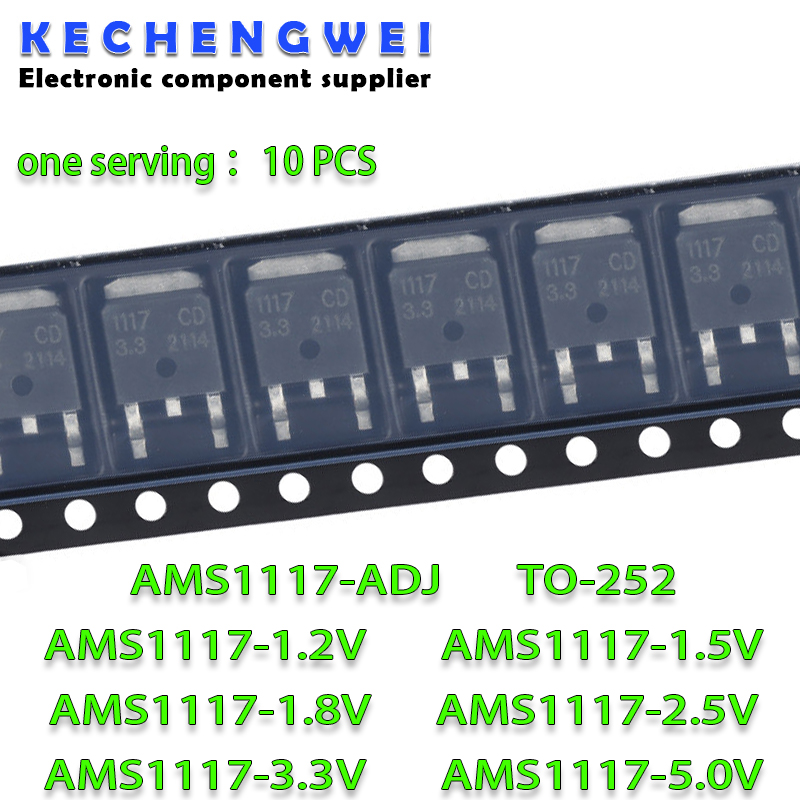 Ams1117 Module - 10 Teile/los AMS1117CD-ADJ AMS1117-5,0 AMS1117CD-3,3 AMS1117CD-1,5