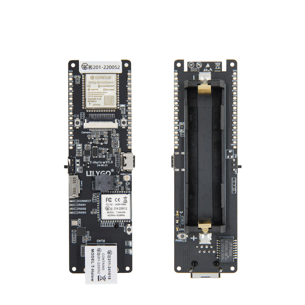 Esp32 Battery Holder Lipo - LILYGO T-Halow ESP32-S3 Entwicklungsboard 875M/915M/920M mit