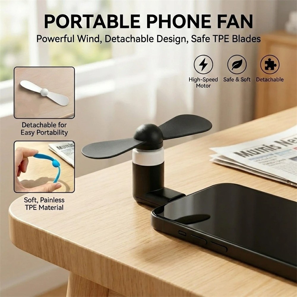 Micro Usb Cable - Kreativer Mini Tragbarer Micro-USB-Ventilator 5V 1W