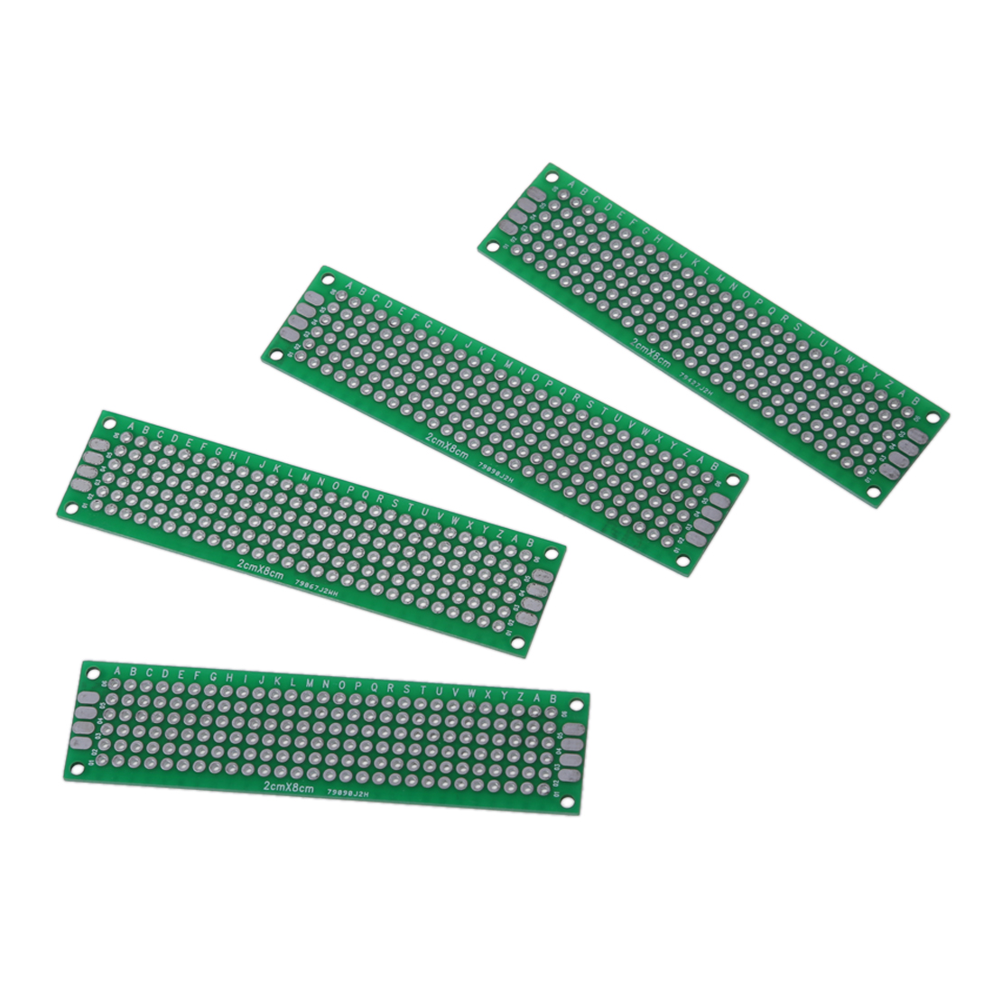 Pcb Prototyping Board - ABSK-4 Stück doppelseitige Prototyp-FR-4-Leiterplattenstreifen, universelle Leiterplatte