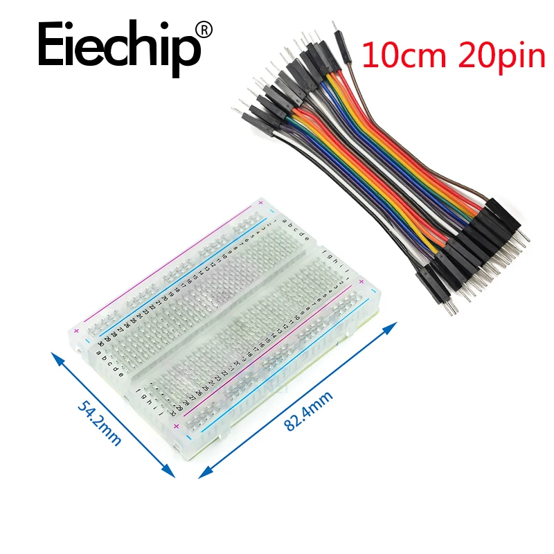 Breadboard 400 Point - 400 Punkte lötfreies PCB-Steckbrett, Mini-Test-Protbrett, 8,5