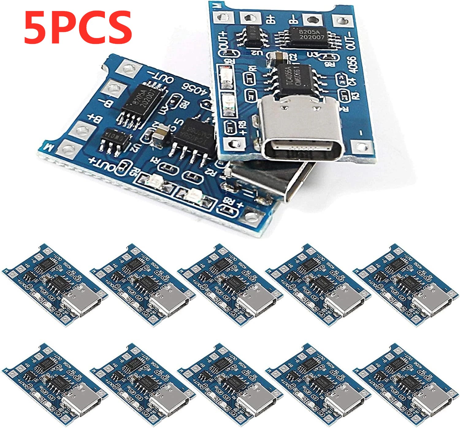 Li Ion Charger Module - 2/5 STÜCK Typ-C Micro Mini 5V1A