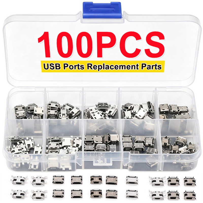 Micro Usb Cable - 100 Stück/Packung 10 Arten Weibliche 5-PIN