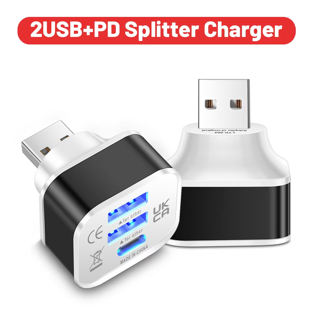 3-Port New 2.0 2USB+Typ-C-Lade – Ipex Connector Bewertung und Preis