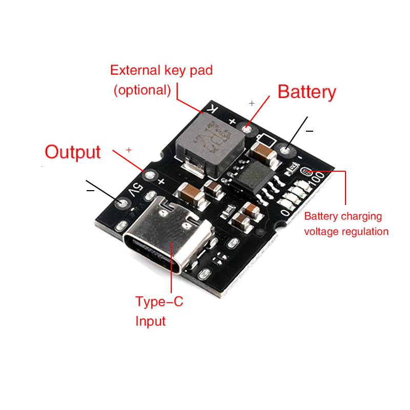 Typ-C USB 5V 2A Boost Converte – Li Ion Charger Module Bewertung und Preis