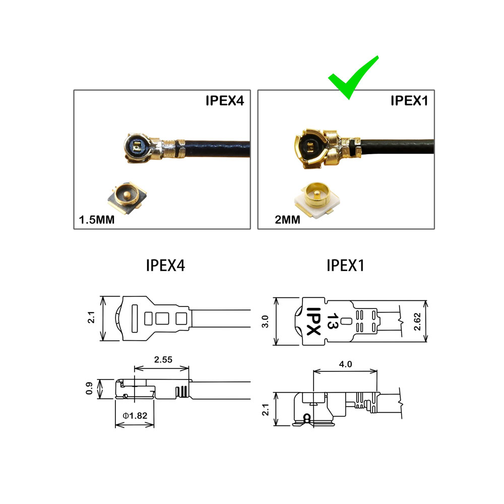 IPEX U.FL zu SMA Buchse Kabel  – Ipex Connector Bewertung und Preis