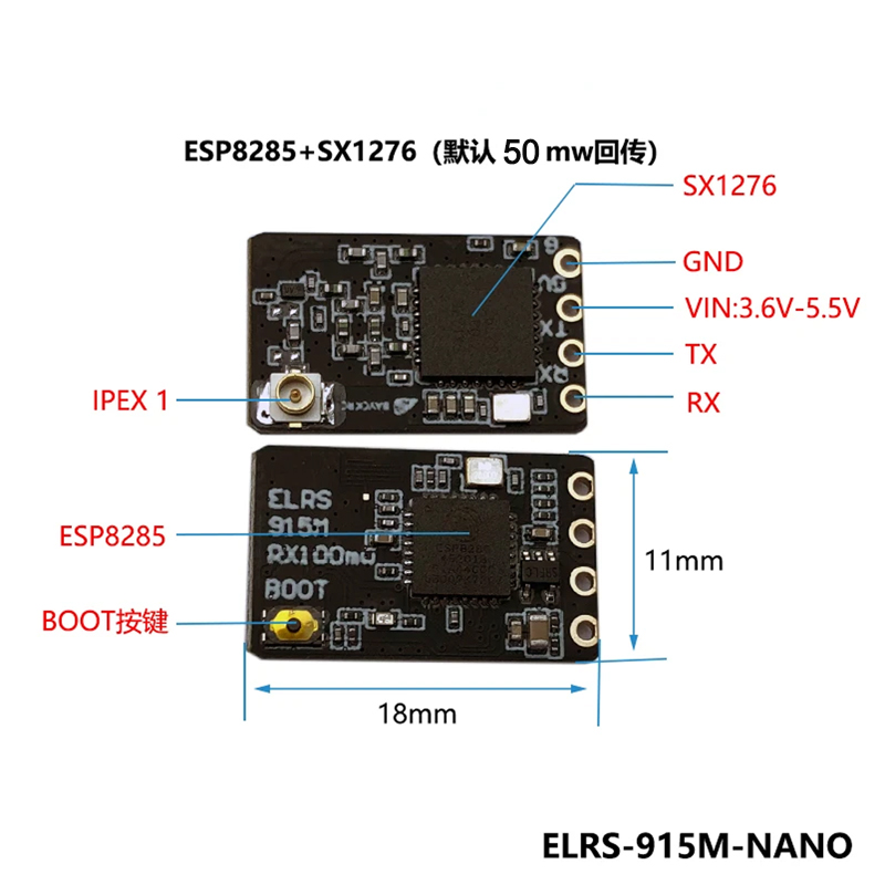 BAYCK ELRS 900MHz 915MHz NANO  – Ipex Connector Bewertung und Preis