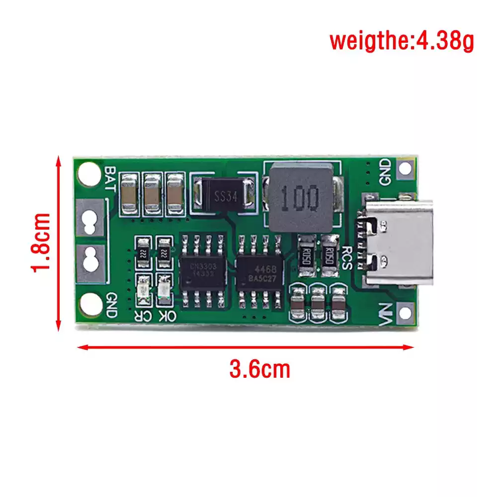 Typ-C zu 8,4V 12,6V 16,8V Lith – Li Ion Charger Module Bewertung und Preis