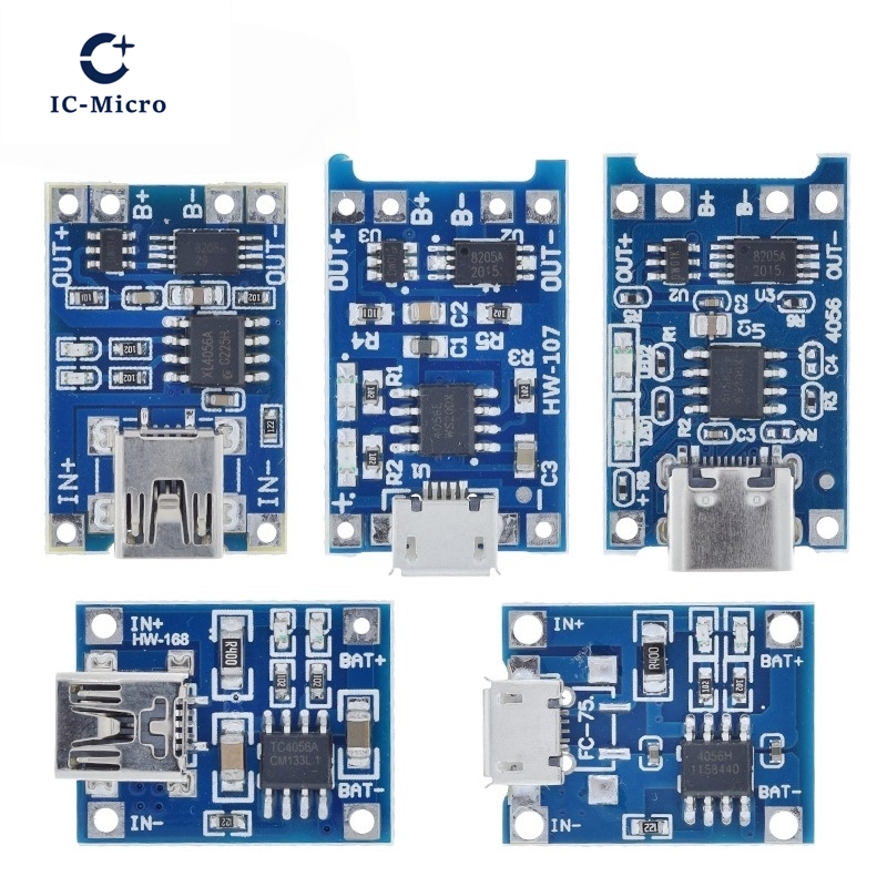 1/5PCS 5V 1A Micro/Typ-c/Mini  – Tp4056 Module Bewertung und Preis