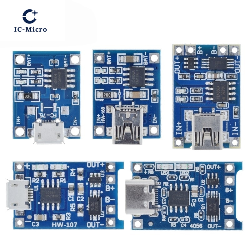 1/5PCS 5V 1A Micro/Typ-c/Mini  – Tp4056 Module Bewertung und Preis