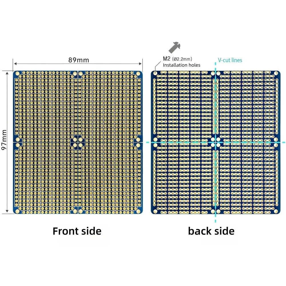 4-in-1 Snap PCB-Platine 89x97m – Perfboard Bewertung und Preis