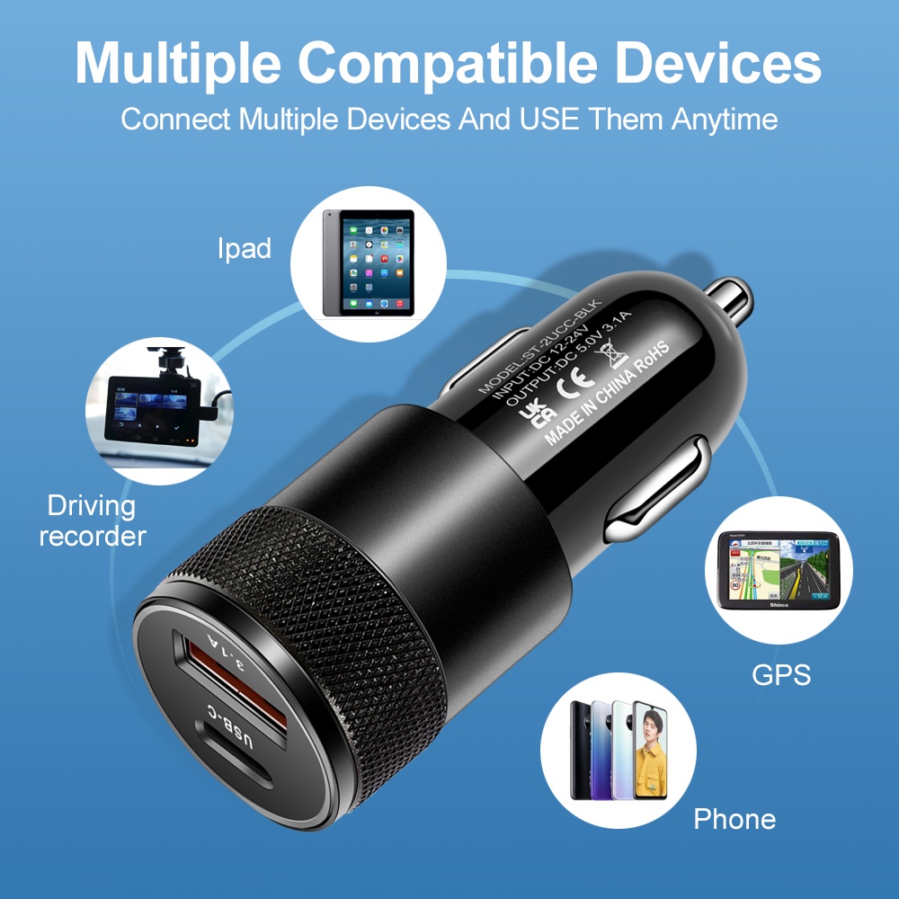 66W USB-Autoladegerät Typ C Sc – Usb C Cable Bewertung und Preis