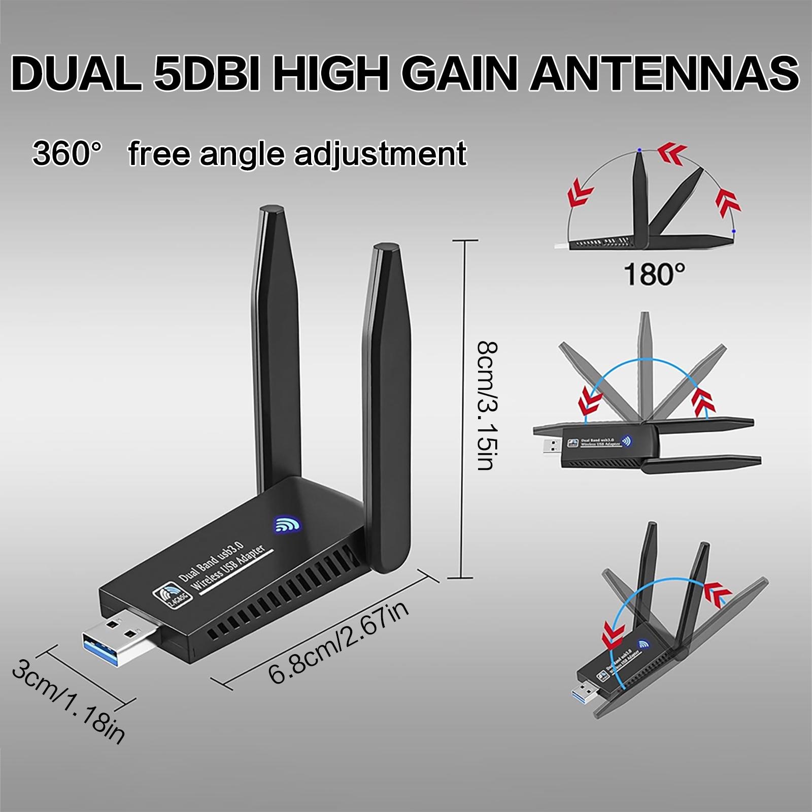 1300Mbps USB WLAN-Adapter Dual – Antenna 2.4Ghz Bewertung und Preis