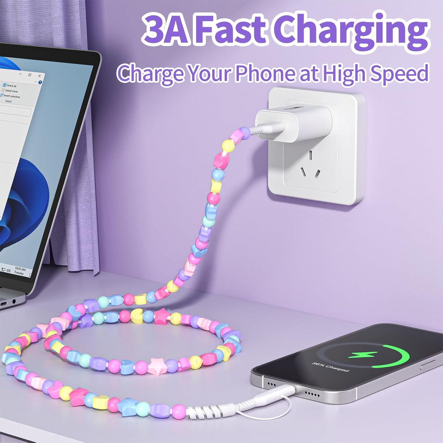 Perlen-Ladekabel, Ladekabel US – Usb C Cable Bewertung und Preis