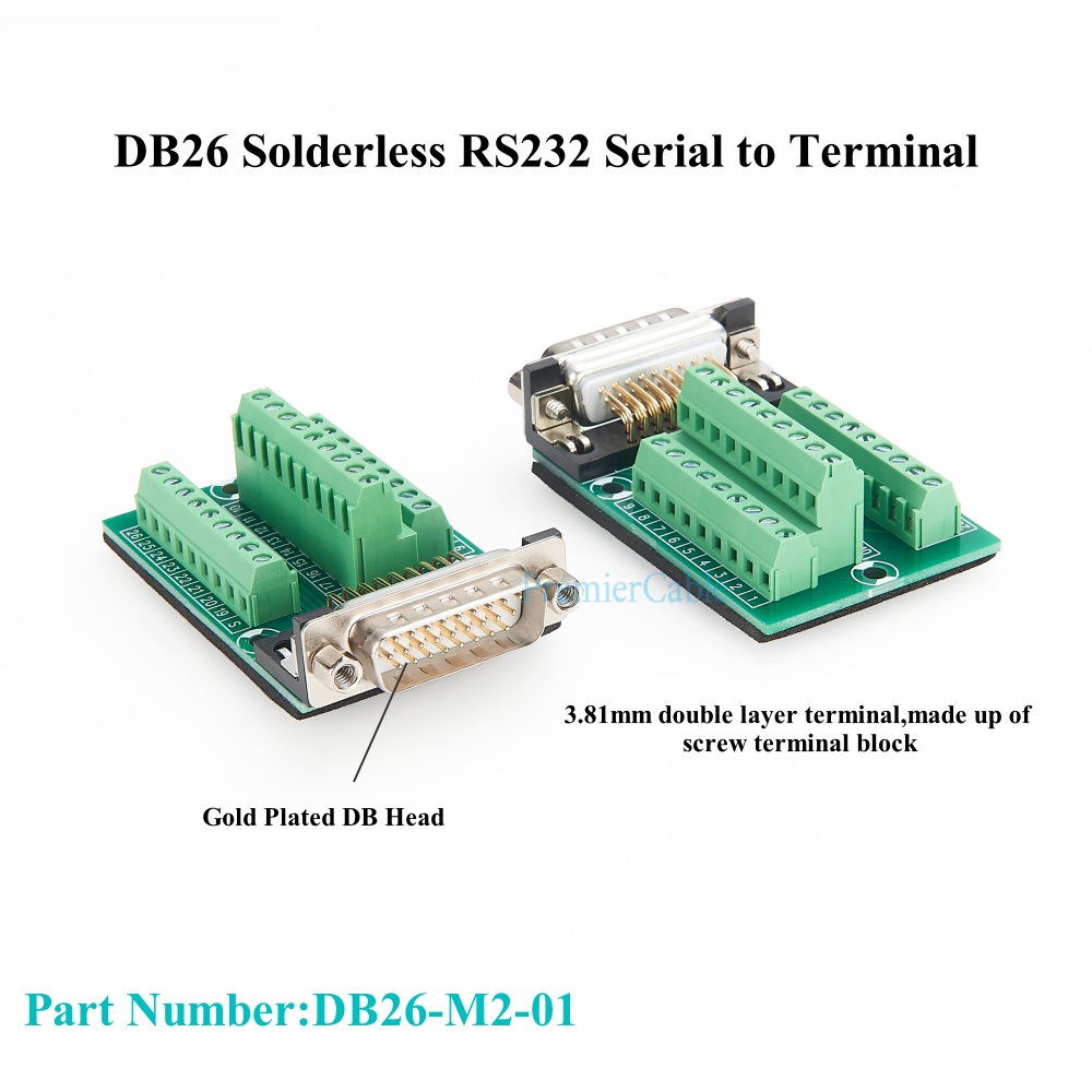 DB26 Stecker auf Klemmenblock, – Screw Terminal Block Bewertung und Preis