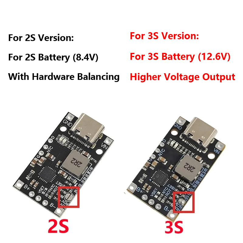 Typ-C USB 2S 3S Li-Ion Ladeger – Tp4056 Module Bewertung und Preis