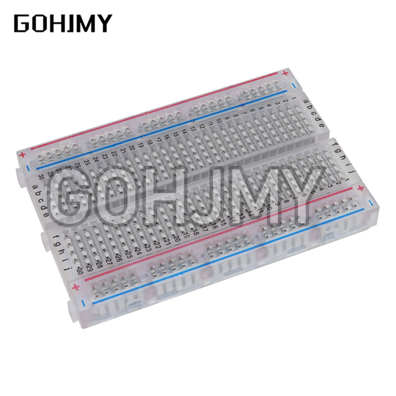 10 stücke transparentes Mini-B – Breadboard 400 Point Bewertung und Preis