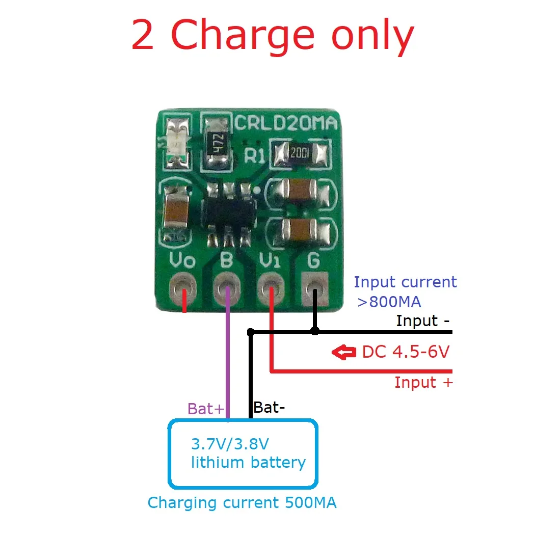 5X CRLD20MA Mini 2-in-1 3,7V 3 – Li Ion Charger Module Bewertung und Preis