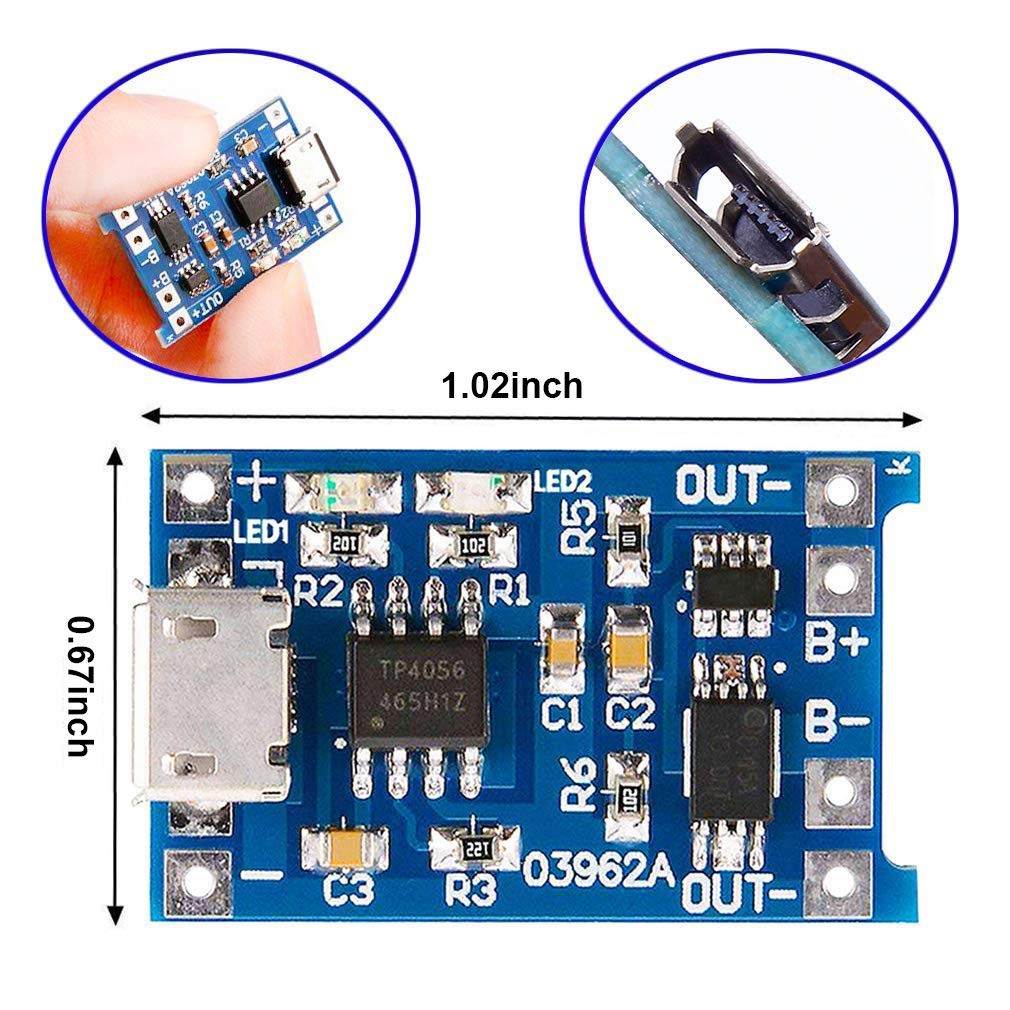 2/5 STÜCK Typ-C Micro Mini 5V1 – Li Ion Charger Module Bewertung und Preis