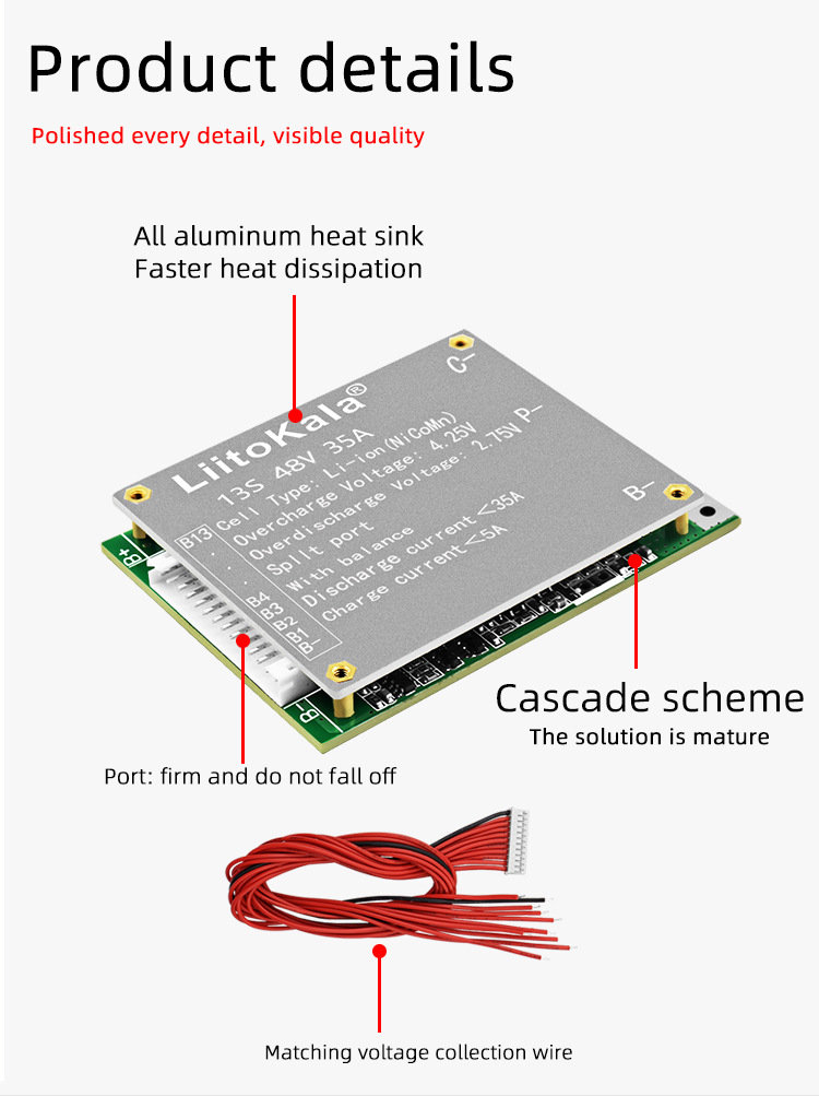 Liitokala BMS 13S 35A 48V Li-I – Li Ion Charger Module Bewertung und Preis